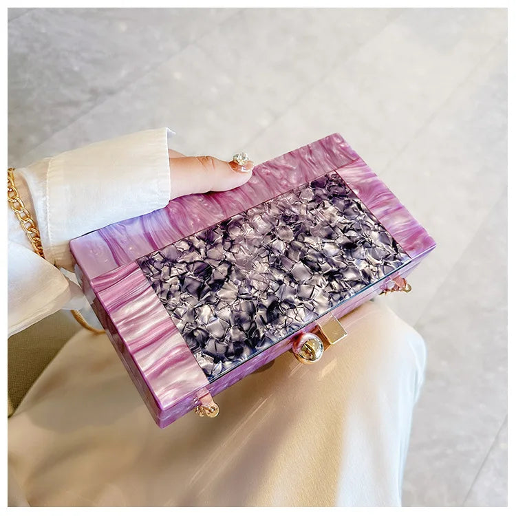 Casamento nupcial ombro crossbody saco feminino senhora bolsas de luxo marca acrílico sacos noite festa rosa verde praia garras