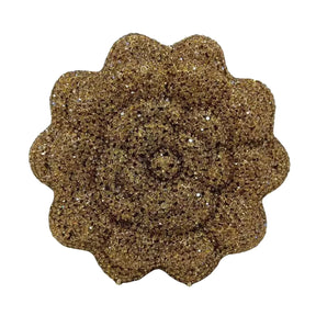 Novo design de luxo em forma de flor superfície diamante incrustado material de metal bolsa de noite feminina embreagem