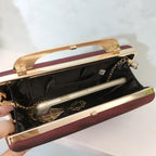 Bolsa de mão feminina elegante, bolsa de mão verde para mãe da noiva/noivo, fivela de strass, superfície plissada, bolsa quadrada