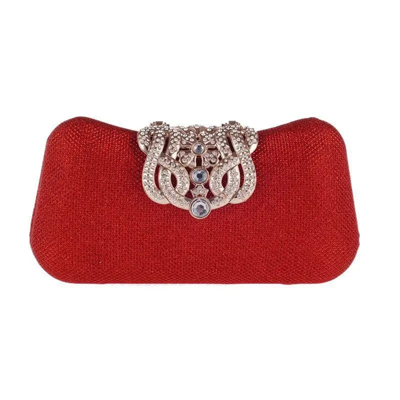 Bolsa de mão feminina embutida com diamante, concha dura, bolsa de noite, ombro, crossbody, corrente, maquiagem, couro pu, compartimento interior