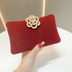 Embreagem de noite de pérola de cristal encantada – Bolsa de palco deslumbrante com strass, bolsa de ombro de banquete de luxo para mulheres bolsa de noite
