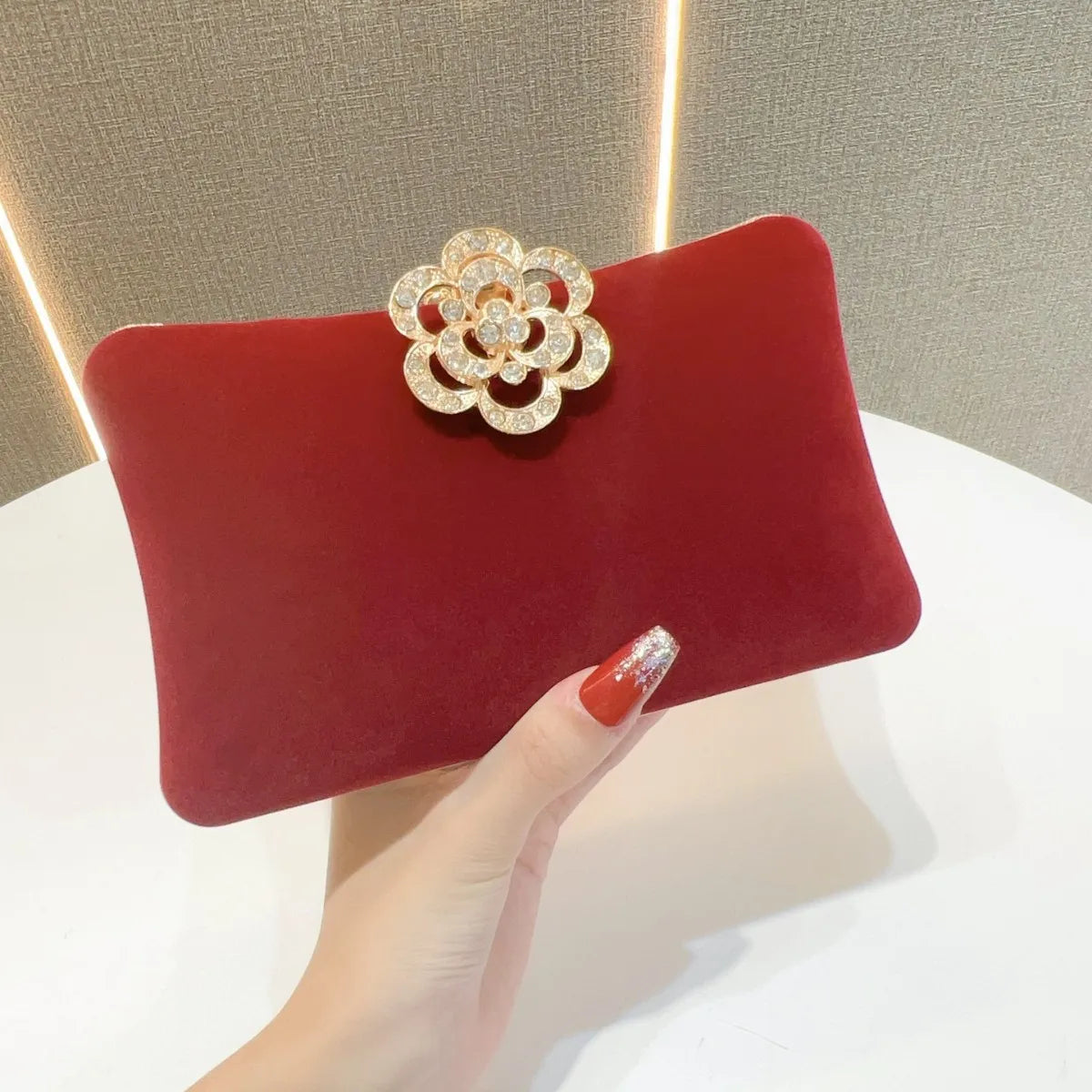 Embreagem de noite de pérola de cristal encantada – Bolsa de palco deslumbrante com strass, bolsa de ombro de banquete de luxo para mulheres bolsa de noite