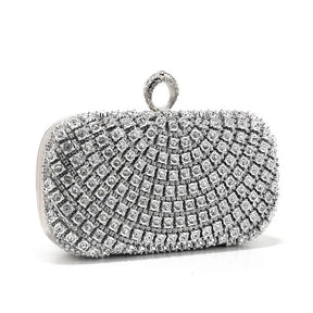Bolsa de noite embutida com diamante, bolsa feminina para festa, vestido de casamento brilhante, versátil, bolsa crossbody para correspondência diária
