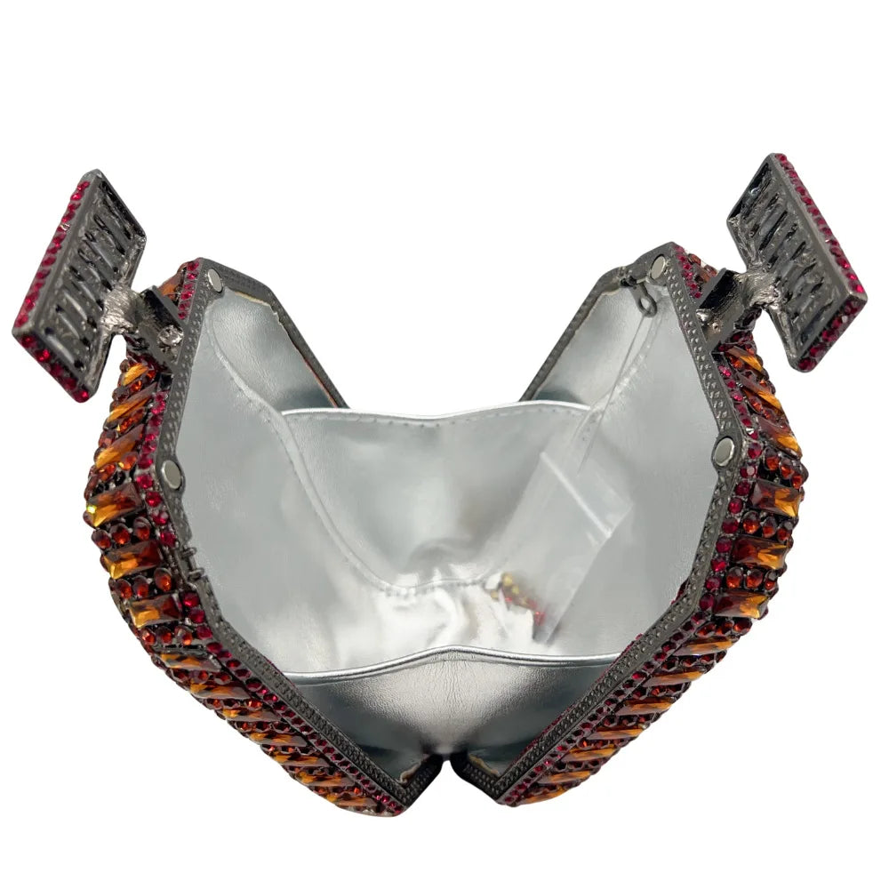 Azul/ouro garrafa de vidro cristal saco noite caixa perfume diamante feminino bolsas casamento nupcial strass embreagem senhora festa bolsa