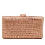 Fgg bolsa de noite cor sólida bolsa de diamante europeia e americana bolsa de banquete bolsa de noiva bolsa de mão de diamante material duro