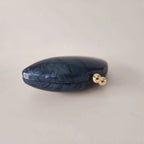Pérola Azul Escuro Shell Acrílico Caixa Bolsa de Embreagem para Mulheres, Bolsa De Noite, Bolsa Crossbody, Cadeia De Ombro Bolsas, Festa De Casamento, Senhora