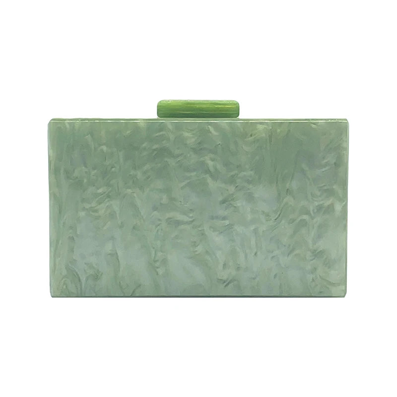 Bolsa crossbody acrílica para mulheres, bolsas de luxo, bolsa de moedas, verde puro, bolsa de ombro fofa, marca de moda, nova, 2022