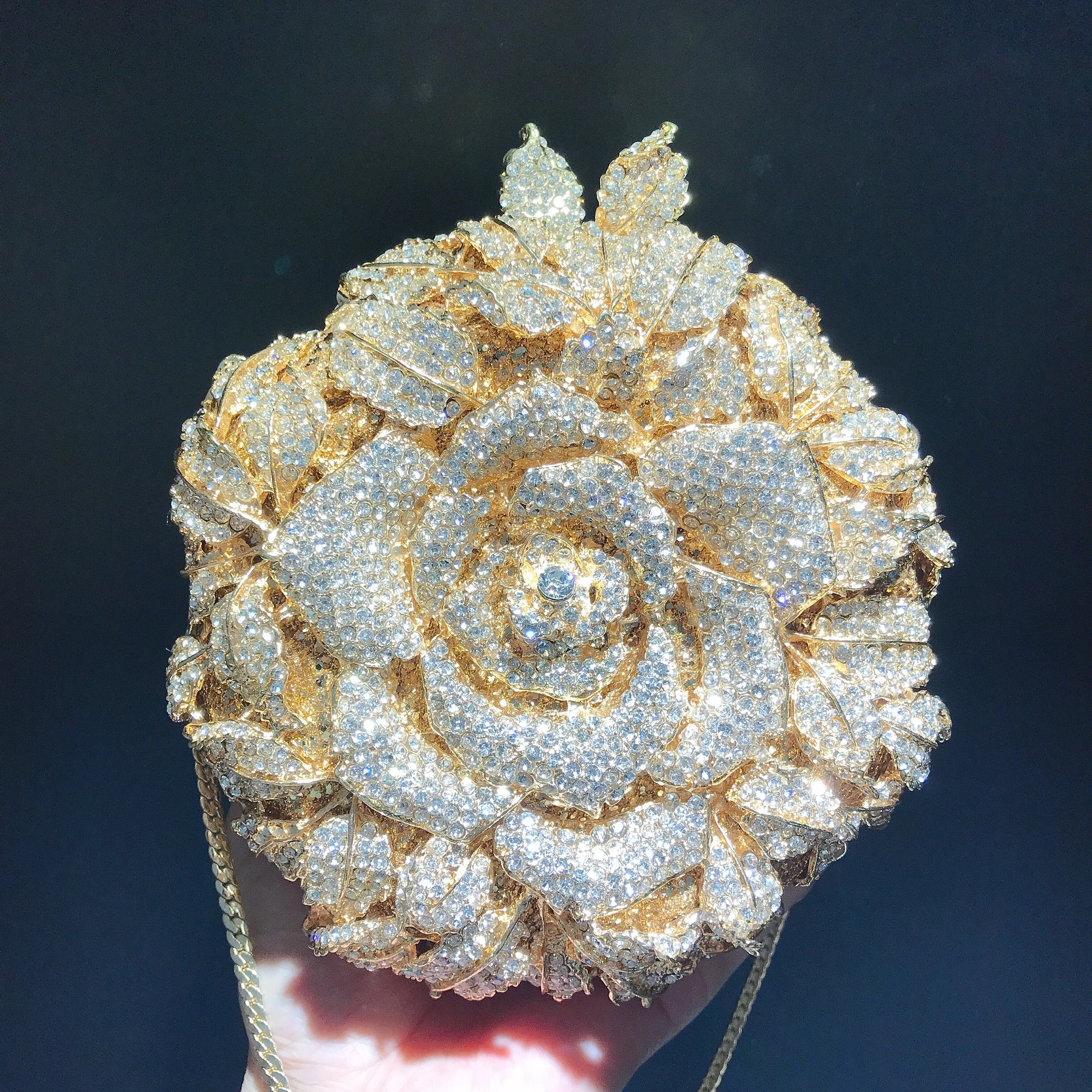 Clutch Cristal Camélia
