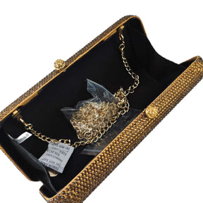 Boutique de fgg feminino marrom cristal noite saco formal festa jantar strass bolsas e bolsas nupcial diamante embreagem bolsa