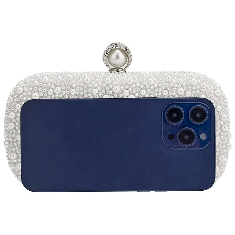 Bolsas de noite femininas pérola frisado bolsa embreagem casamento nupcial garras festa baile senhora crossbody bolsa ombro