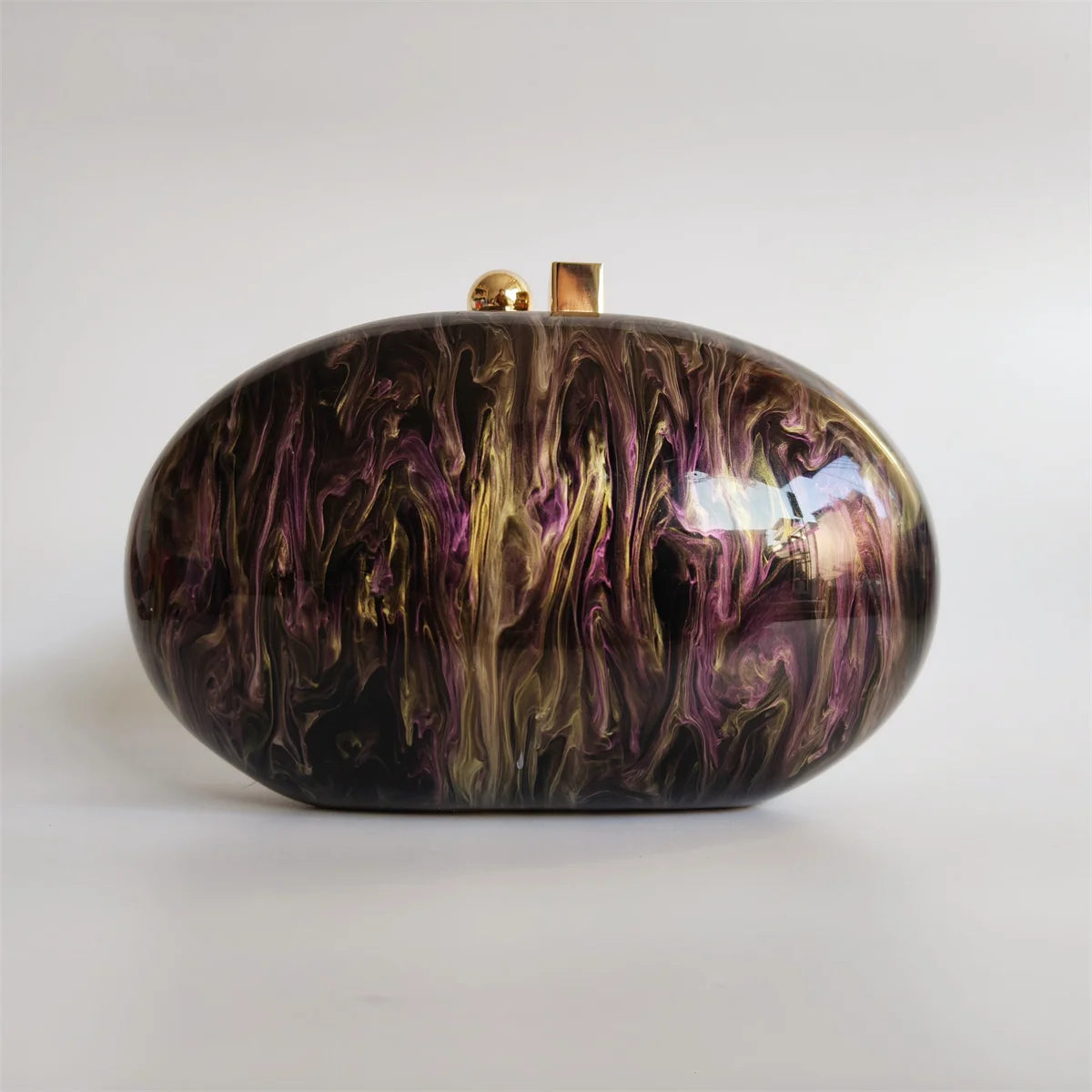 Mini Saco De Embreagem Acrílico para Senhoras, Festa Casual, Bolsas De Viagem De Casamento, Design Básico, Bolsas De Caixa De Punho, Marrom Pérola, Marca De Luxo, Design Básico