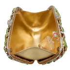 Xiyuan rosa pedra minaudiere strass embreagem cristal bolsa de noite para mulheres festa baile saco nupcial garras bolsa casamento