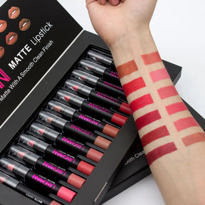 Batom Langmanni 12pcs Sexy Matte - Longa Duração