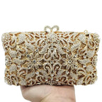 Boutique De FGG Bolsas e embreagens de noite com flores artesanais, bolsas e bolsas de mão com strass dourados, bolsa de embreagem de noiva para casamento