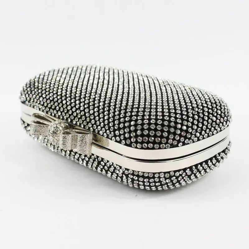 Bolsa de Mão Charm Moon G65 para Mulheres, Clutch de Noite com Diamantes Embutidos, Bolsa de Telefone Móvel Faion, Novo Est...