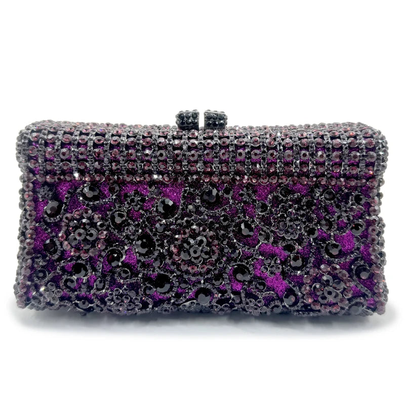 Bolsa feminina feita à mão de cristal, bolsa de mão para noite, vintage, banquete, festa de casamento, designer, elegante, vestido, presente