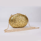 Shell bolsa de luxo feminina ombro crossbody armazenamento bolsa sacos noite glitter genuíno moda mulher mão ouro bolsa marca