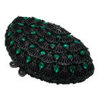 Boutique de fgg luz azul cristal sacos de embreagem para mulheres pavão noite bolsa nupcial casamento strass minaudiere bolsas saco
