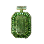 Azul/ouro garrafa de vidro cristal saco noite caixa perfume diamante feminino bolsas casamento nupcial strass embreagem senhora festa bolsa