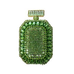 Azul/ouro garrafa de vidro cristal saco noite caixa perfume diamante feminino bolsas casamento nupcial strass embreagem senhora festa bolsa