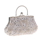 Bolsa de design de lantejoulas para mulheres, grande capacidade, portátil, frisada, bolsa de casamento, acessórios de moda