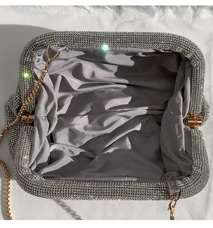 Alta qualidade de luxo moda strass diamante saco noite glitter bolsa feminina festa casamento bling brilhante bolsa embreagem