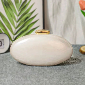 Nova moda acrílico brilhante jantar saco de mão saco de ombro em forma de ovo de ganso crossbody saco