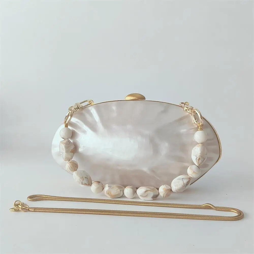 Pro nude concha festa de casamento pequenas bolsas verão praia bolsas ombro bolsa feminina acrílico escudo saco bonito noite saco embreagem