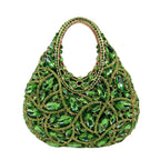 Bolsa de Noite Vintage Verde Oliva em Cetim com Alça Superior, Clutch Elegante para Casamento e Festa, Venda Quente 2025