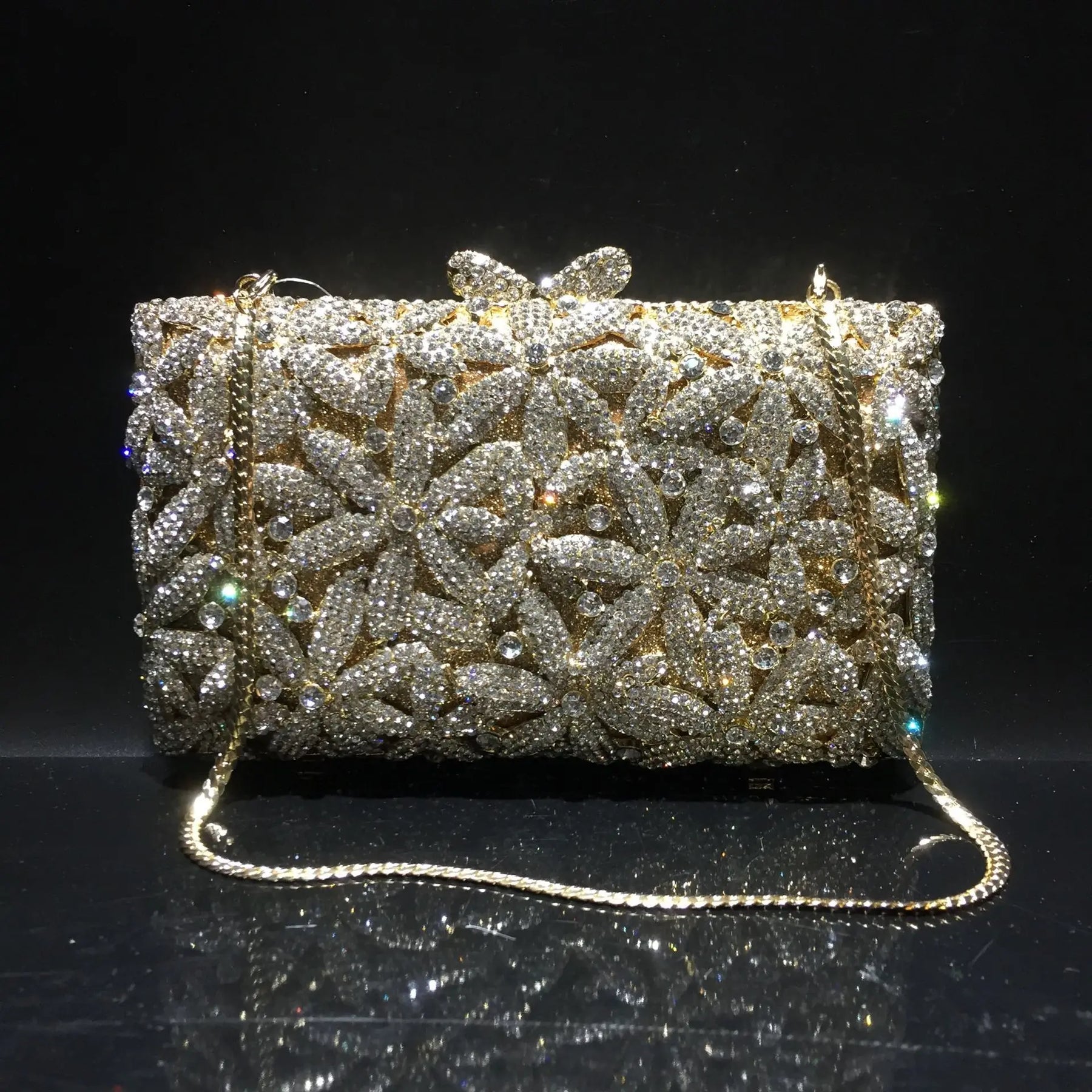 Diamante vazio metal cristal jantar saco diamante embreagem diamante brilhante cristal-incrustado noite saco de embreagem cartera de fiesta