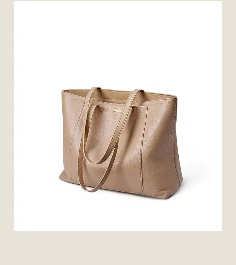 100% couro genuíno bolsa feminina grande capacidade simples moda feminina bolsa de ombro bolsa de armazenamento 2328