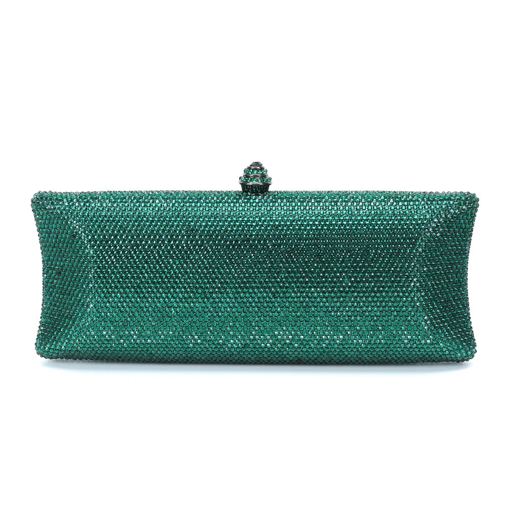 XIYUAN-Saco de embreagem de diamante de cristal colorido para mulheres, bolsa noturna para jantar, casamento, bolsa nupcial, 25 cores, mais vendido