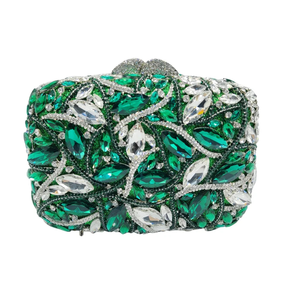 Clutch Cristal Esmeraldina