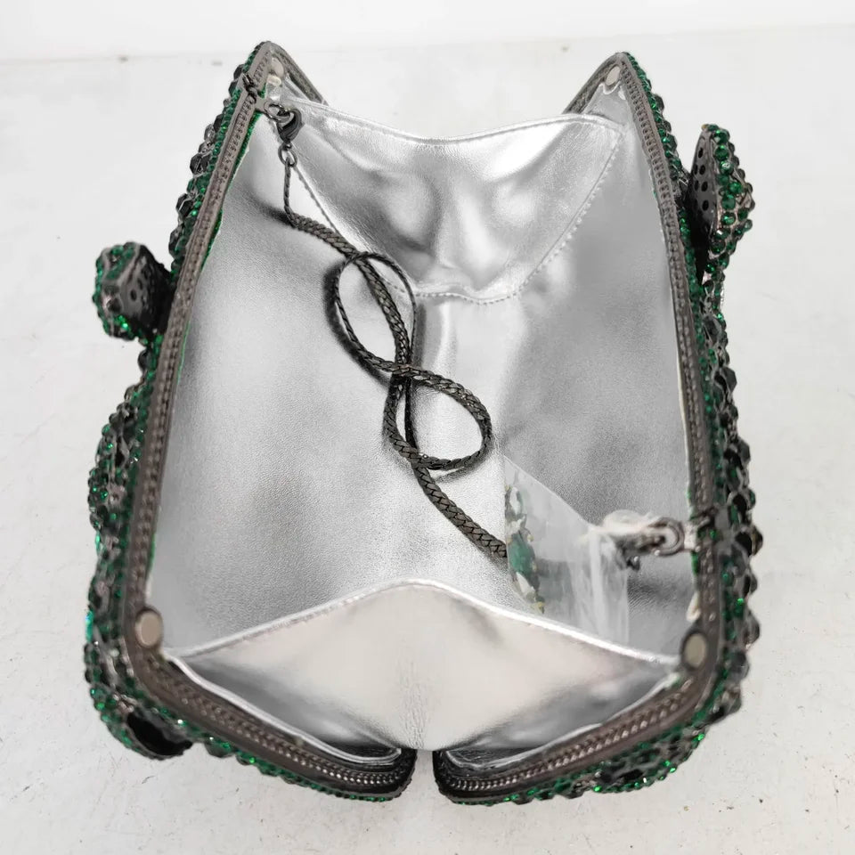Clutch Cristal Luxury Snake