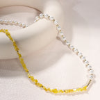 Gargantilha de pérolas e turquesa natural para mulheres, colar com pérolas, moda feminina, acessórios de jóias para pescoço, presentes