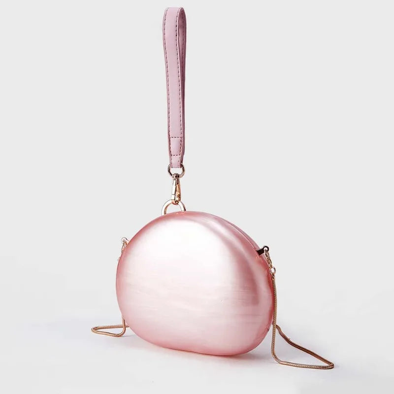 Moda perolado acrílico banquete embreagem para as mulheres 2025 luxo saco de noite designer festa casamento embreagem corrente bolsa ombro