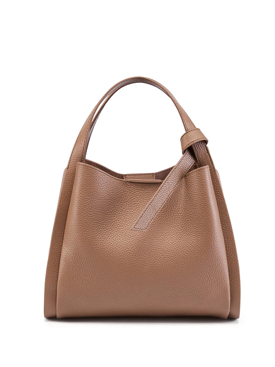 100% bolsa balde de couro genuíno para as mulheres 2025 nova bolsa crossbody moda commuter bolsa de ombro para compras