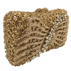 Boutique de fgg artesanal flor strass bolsas de embreagem para mulheres bolsas de noite, sacos de embreagem de cristal brilhante para festa de formatura