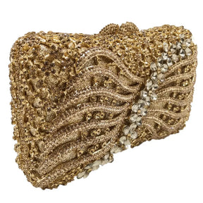 Boutique de fgg artesanal flor strass bolsas de embreagem para mulheres bolsas de noite, sacos de embreagem de cristal brilhante para festa de formatura