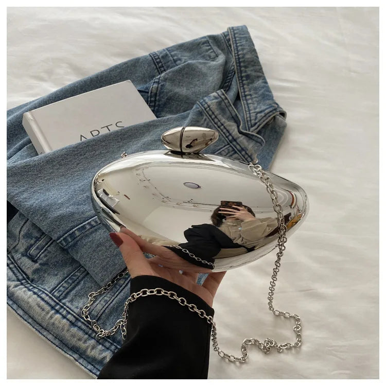 Bolsa feminina em forma de manga bolsa acrílica famosa corrente crossbody caixa feminina bolsa de jantar