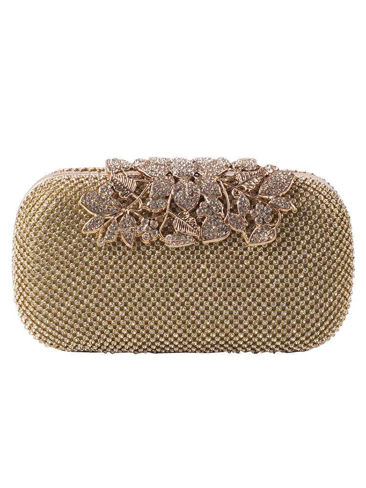 Bolsa Clutch Elegante com Diamantes para Festas Noturnas, Ideal para Vestidos Qipao, Bolsa em Formato de Concha de Liga com P...