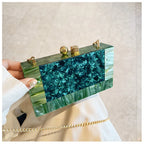 Casamento nupcial ombro crossbody saco feminino senhora bolsas de luxo marca acrílico sacos noite festa rosa verde praia garras