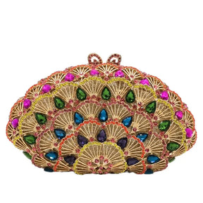 Boutique de fgg luz azul cristal sacos de embreagem para mulheres pavão noite bolsa nupcial casamento strass minaudiere bolsas saco