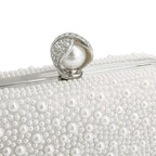 Bolsas de noite femininas pérola frisado bolsa embreagem casamento nupcial garras festa baile senhora crossbody bolsa ombro