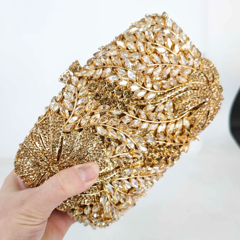 Boutique de fgg flor elegante bolsas e bolsas de noite designer de luxo festa de casamento strass sacos de embreagem de casamento nupcial