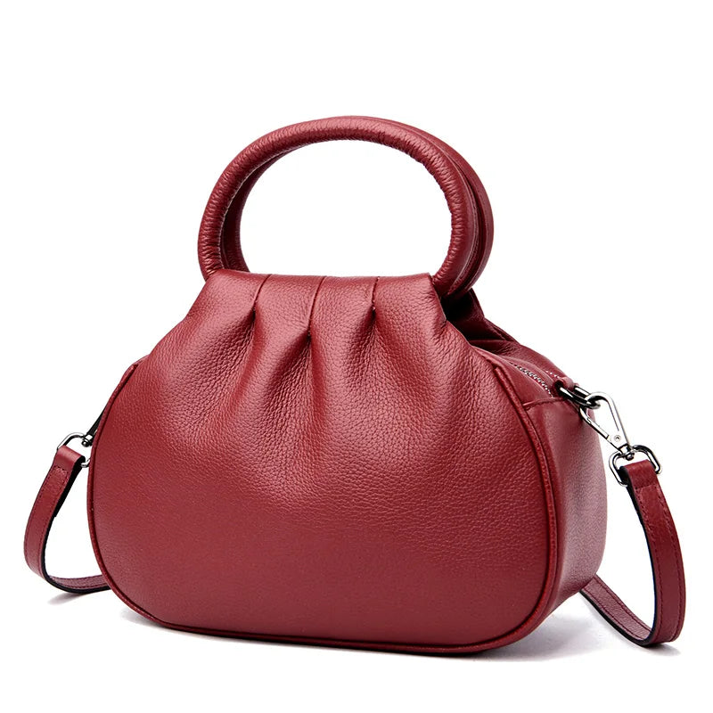 Designer de couro genuíno bolsa feminina moda ombro saco do mensageiro luxo macio mensageiro sac feminino bolsa senhoras tote