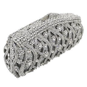 Bolsa De Diamante E Bolsa Para Mulheres, Embreagem De Metal, Sacos De Noite, Festa De Casamento, Cocktail, Boutique Fgg, Em estoque