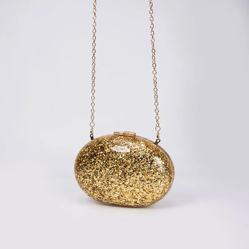 Shell bolsa de luxo feminina ombro crossbody armazenamento bolsa sacos noite glitter genuíno moda mulher mão ouro bolsa marca