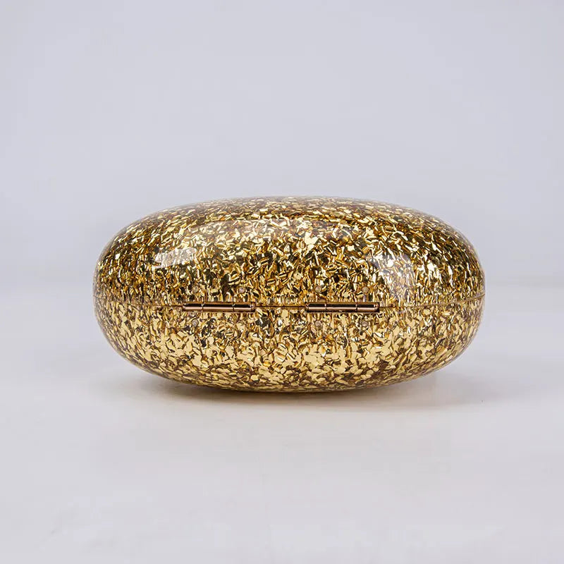 Shell bolsa de luxo feminina ombro crossbody armazenamento bolsa sacos noite glitter genuíno moda mulher mão ouro bolsa marca