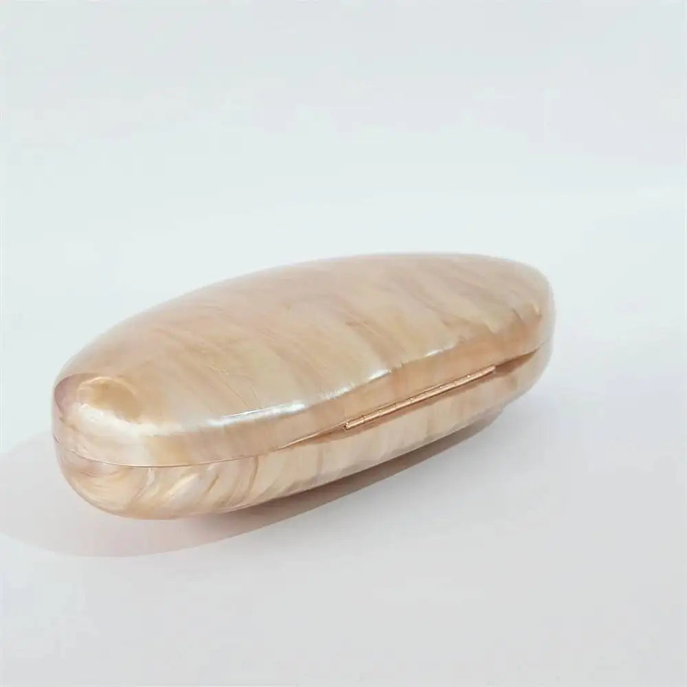 Oval areia nu pérola acrílico caixa feminina saco do mensageiro bolsa de casamento europeu elegante noite bonito verão pro casual saco embreagem